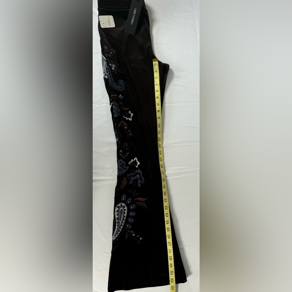 NWT Driftwood Farrah Velvet Pull-On Flare Pants - Picture 4 of 5